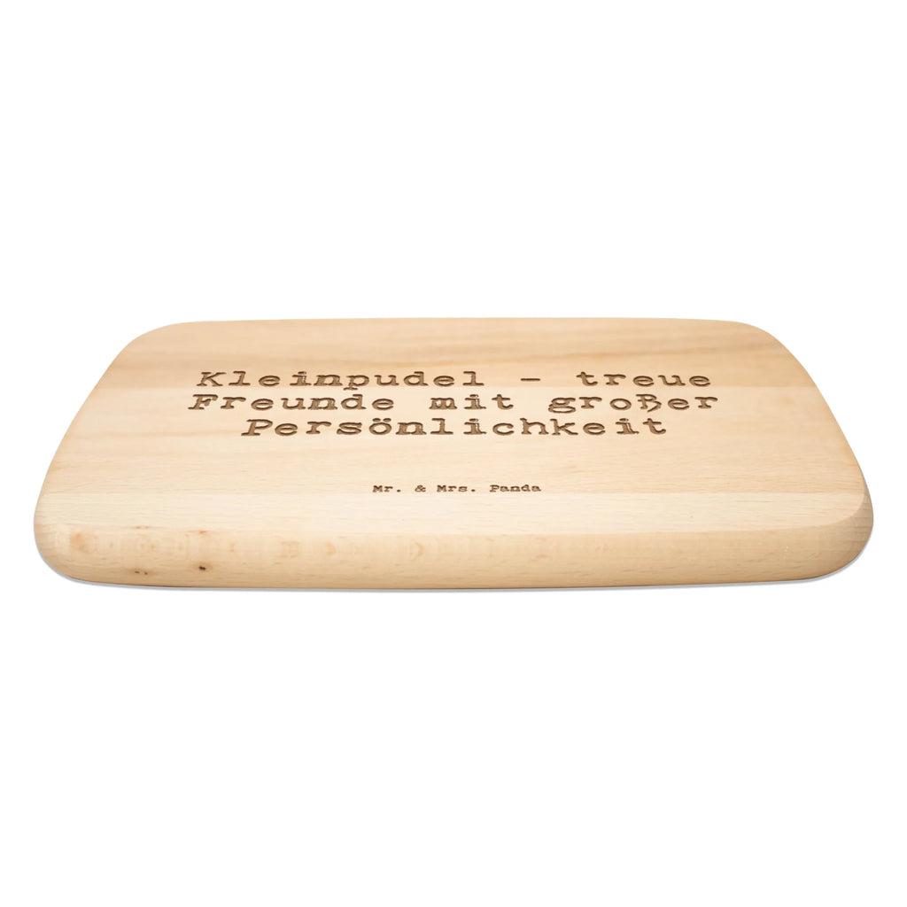 Serving board Saying Kleinpudel - treue Freunde mit großer Persönlichkeit cutting board, Board, breakfast board, Dog, dog breed, purebred dog, dog owner, gift, animal lover, giving, puppy