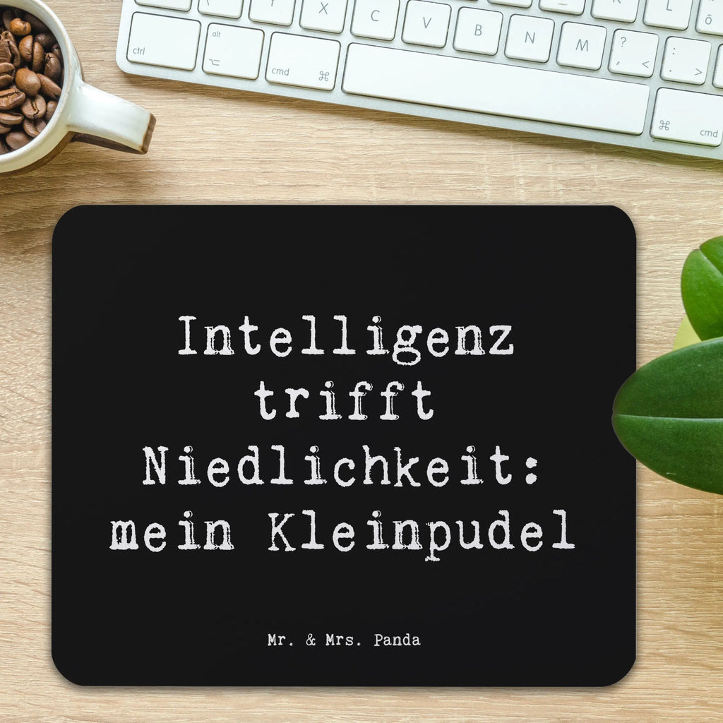 Mouse mat Saying Intelligenz trifft Niedlichkeit: mein Kleinpudel Mauspad, PC Zubehör, Mausunterlage, Mauspad Büro, Einzigartiges Mauspad, Büroausstattung, Arbeitszimmer, Computer zubehör, Designer Mauspad, Mousepad, Hund, Hunderasse, Rassehund, Hundebesitzer, Geschenk, Tierfreund, Schenken, Welpe