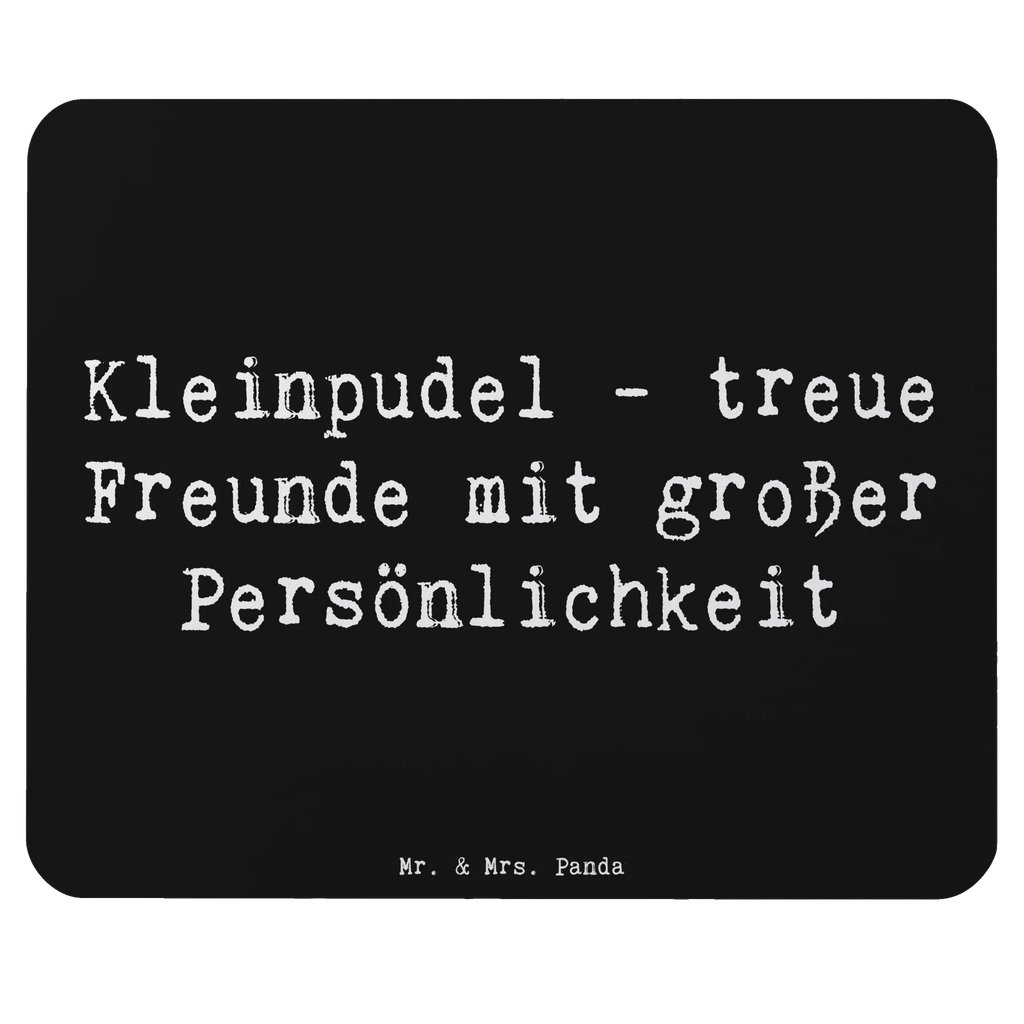 Mouse mat Saying Kleinpudel - treue Freunde mit großer Persönlichkeit Mousepad, Einzigartiges Mauspad, PC Zubehör, Mausunterlage, Büroausstattung, Arbeitszimmer, Designer Mauspad, Computer zubehör, Mauspad Büro, Mauspad, Hund, Hunderasse, Rassehund, Hundebesitzer, Geschenk, Tierfreund, Schenken, Welpe