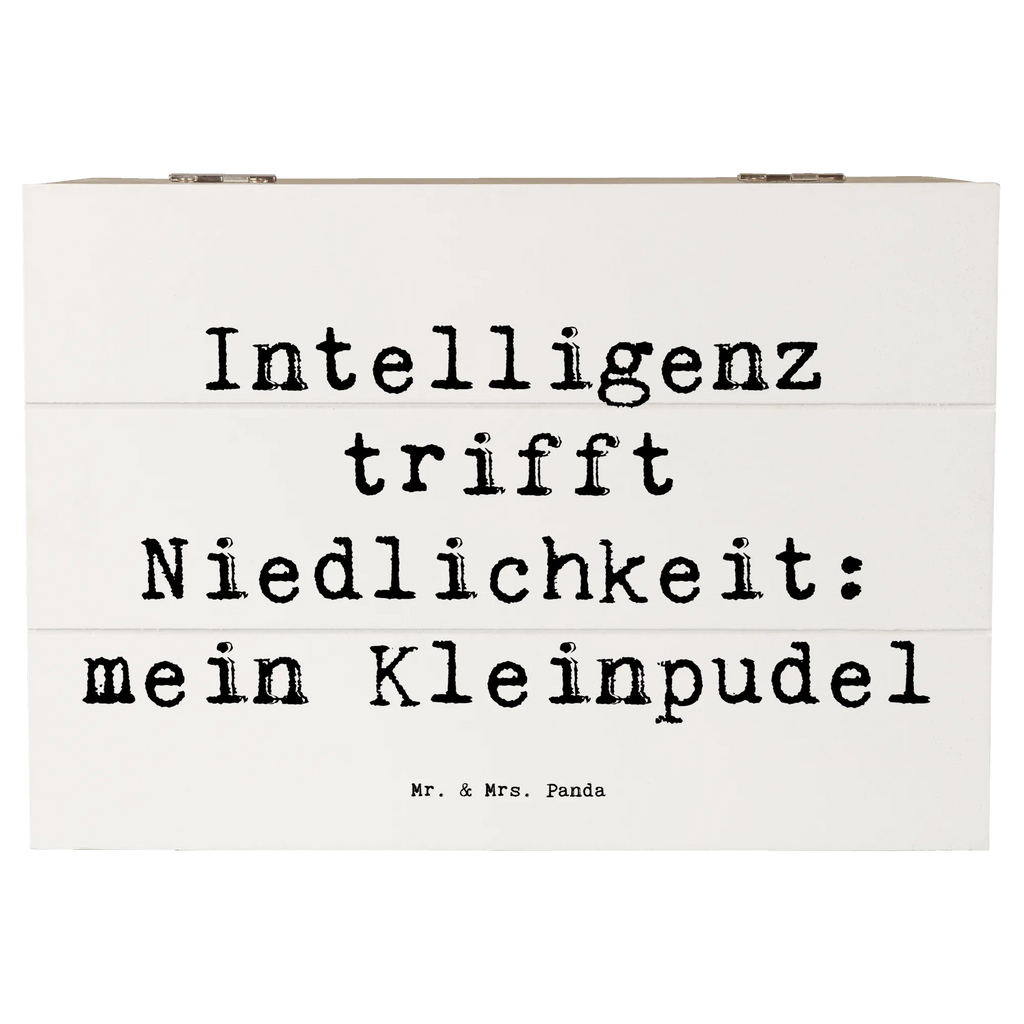 Holzkiste Spruch Niedlicher Kleinpudel Schatulle, Dekokiste, Holzkiste, Aufbewahrungsbox, Erinnerungskiste, Geschenkbox, Schatzkiste, Erinnerungsbox, Kiste, XXL, Geschenkdose, Truhe, Hund, Hunderasse, Rassehund, Hundebesitzer, Geschenk, Tierfreund, Schenken, Welpe