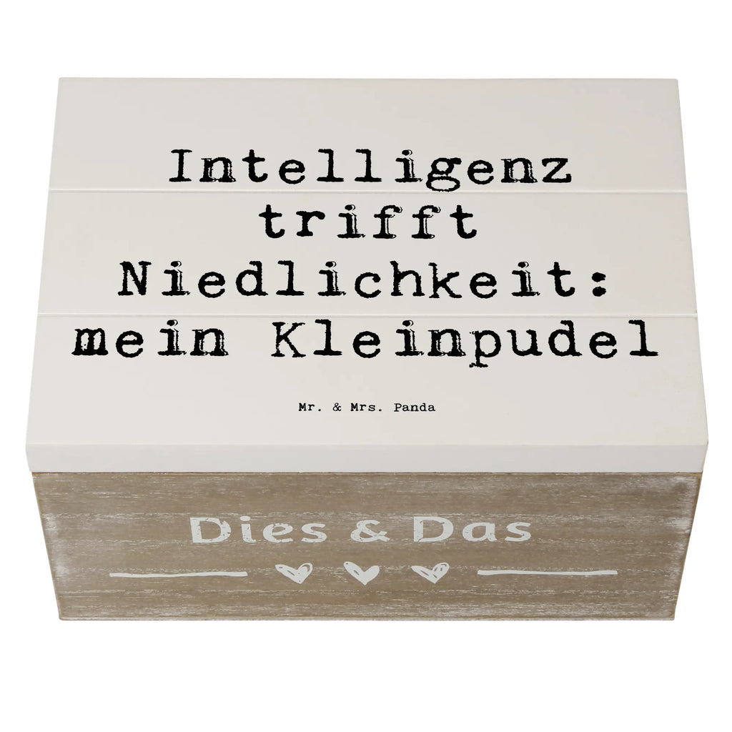 Holzkiste Spruch Niedlicher Kleinpudel Schatulle, Dekokiste, Holzkiste, Aufbewahrungsbox, Erinnerungskiste, Geschenkbox, Schatzkiste, Erinnerungsbox, Kiste, XXL, Geschenkdose, Truhe, Hund, Hunderasse, Rassehund, Hundebesitzer, Geschenk, Tierfreund, Schenken, Welpe