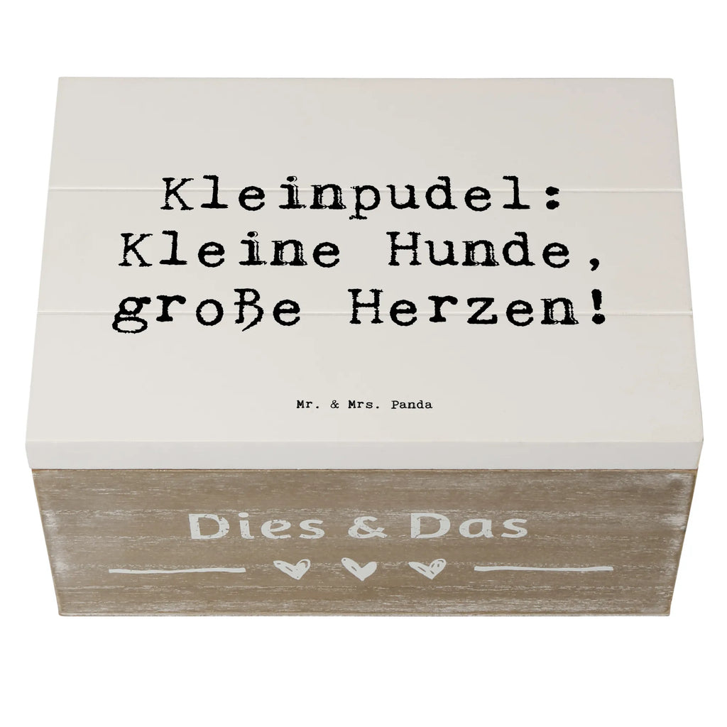 Holzkiste Spruch Kleinpudel Liebe Erinnerungsbox, Truhe, Geschenkdose, Holzkiste, Erinnerungskiste, Schatzkiste, Kiste, Dekokiste, XXL, Geschenkbox, Aufbewahrungsbox, Schatulle, Hund, Hunderasse, Rassehund, Hundebesitzer, Geschenk, Tierfreund, Schenken, Welpe