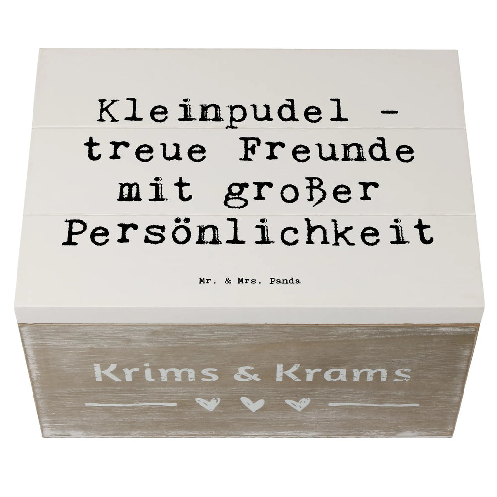 Holzkiste Spruch Kleinpudel Freunde Geschenkdose, Truhe, Aufbewahrungsbox, Dekokiste, Schatulle, XXL, Holzkiste, Kiste, Erinnerungskiste, Erinnerungsbox, Schatzkiste, Geschenkbox, Hund, Hunderasse, Rassehund, Hundebesitzer, Geschenk, Tierfreund, Schenken, Welpe