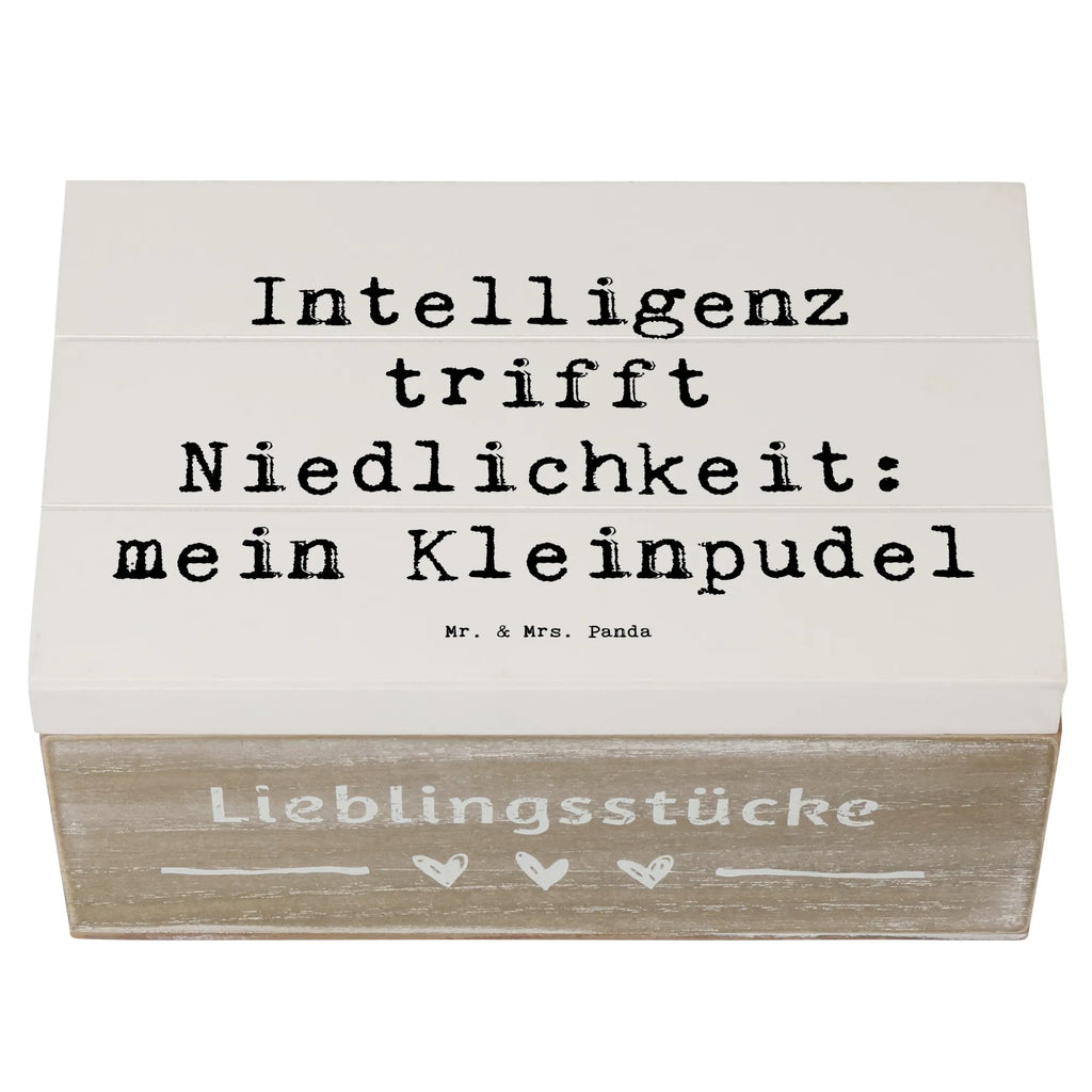 Holzkiste Spruch Niedlicher Kleinpudel Schatulle, Dekokiste, Holzkiste, Aufbewahrungsbox, Erinnerungskiste, Geschenkbox, Schatzkiste, Erinnerungsbox, Kiste, XXL, Geschenkdose, Truhe, Hund, Hunderasse, Rassehund, Hundebesitzer, Geschenk, Tierfreund, Schenken, Welpe