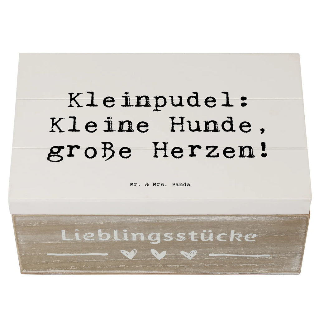 Holzkiste Spruch Kleinpudel Liebe Erinnerungsbox, Truhe, Geschenkdose, Holzkiste, Erinnerungskiste, Schatzkiste, Kiste, Dekokiste, XXL, Geschenkbox, Aufbewahrungsbox, Schatulle, Hund, Hunderasse, Rassehund, Hundebesitzer, Geschenk, Tierfreund, Schenken, Welpe