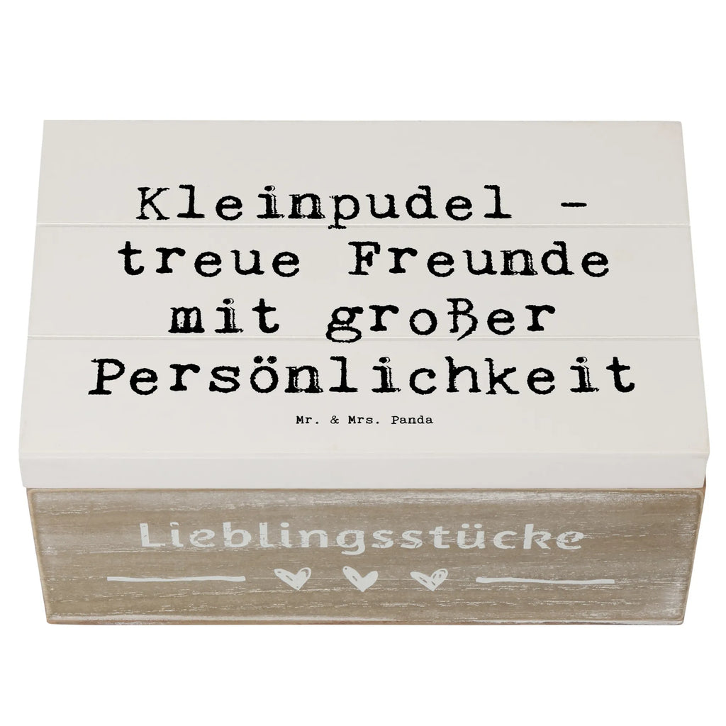 Holzkiste Spruch Kleinpudel Freunde Geschenkdose, Truhe, Aufbewahrungsbox, Dekokiste, Schatulle, XXL, Holzkiste, Kiste, Erinnerungskiste, Erinnerungsbox, Schatzkiste, Geschenkbox, Hund, Hunderasse, Rassehund, Hundebesitzer, Geschenk, Tierfreund, Schenken, Welpe