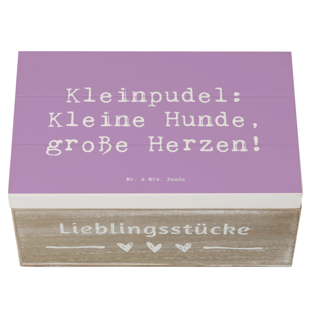 Holzkiste Spruch Kleinpudel Liebe Erinnerungsbox, Truhe, Geschenkdose, Holzkiste, Erinnerungskiste, Schatzkiste, Kiste, Dekokiste, XXL, Geschenkbox, Aufbewahrungsbox, Schatulle, Hund, Hunderasse, Rassehund, Hundebesitzer, Geschenk, Tierfreund, Schenken, Welpe