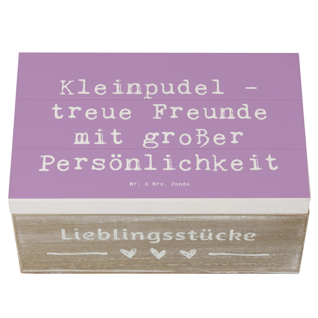 Holzkiste Spruch Kleinpudel Freunde Geschenkdose, Truhe, Aufbewahrungsbox, Dekokiste, Schatulle, XXL, Holzkiste, Kiste, Erinnerungskiste, Erinnerungsbox, Schatzkiste, Geschenkbox, Hund, Hunderasse, Rassehund, Hundebesitzer, Geschenk, Tierfreund, Schenken, Welpe