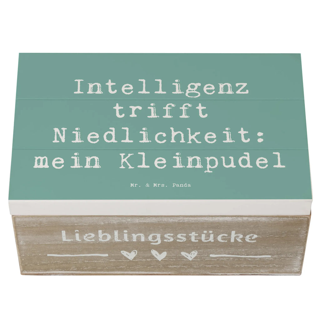 Holzkiste Spruch Niedlicher Kleinpudel Schatulle, Dekokiste, Holzkiste, Aufbewahrungsbox, Erinnerungskiste, Geschenkbox, Schatzkiste, Erinnerungsbox, Kiste, XXL, Geschenkdose, Truhe, Hund, Hunderasse, Rassehund, Hundebesitzer, Geschenk, Tierfreund, Schenken, Welpe