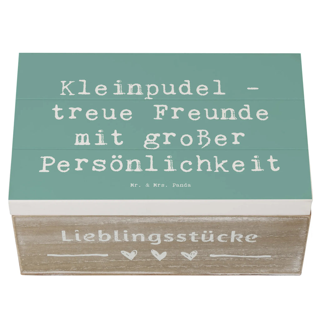 Holzkiste Spruch Kleinpudel Freunde Geschenkdose, Truhe, Aufbewahrungsbox, Dekokiste, Schatulle, XXL, Holzkiste, Kiste, Erinnerungskiste, Erinnerungsbox, Schatzkiste, Geschenkbox, Hund, Hunderasse, Rassehund, Hundebesitzer, Geschenk, Tierfreund, Schenken, Welpe
