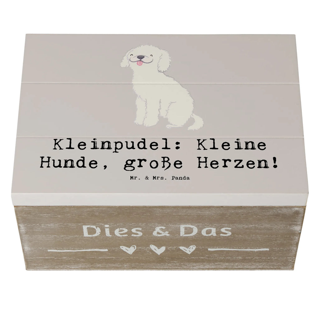 Wooden chest Kleinpudel: Kleine Hunde, große Herzen! Truhe, Kiste, Holzkiste, Erinnerungsbox, Geschenkdose, Schatzkiste, Schatulle, XXL, Erinnerungskiste, Geschenkbox, Dekokiste, Aufbewahrungsbox, Hund, Hunderasse, Rassehund, Hundebesitzer, Geschenk, Tierfreund, Schenken, Welpe