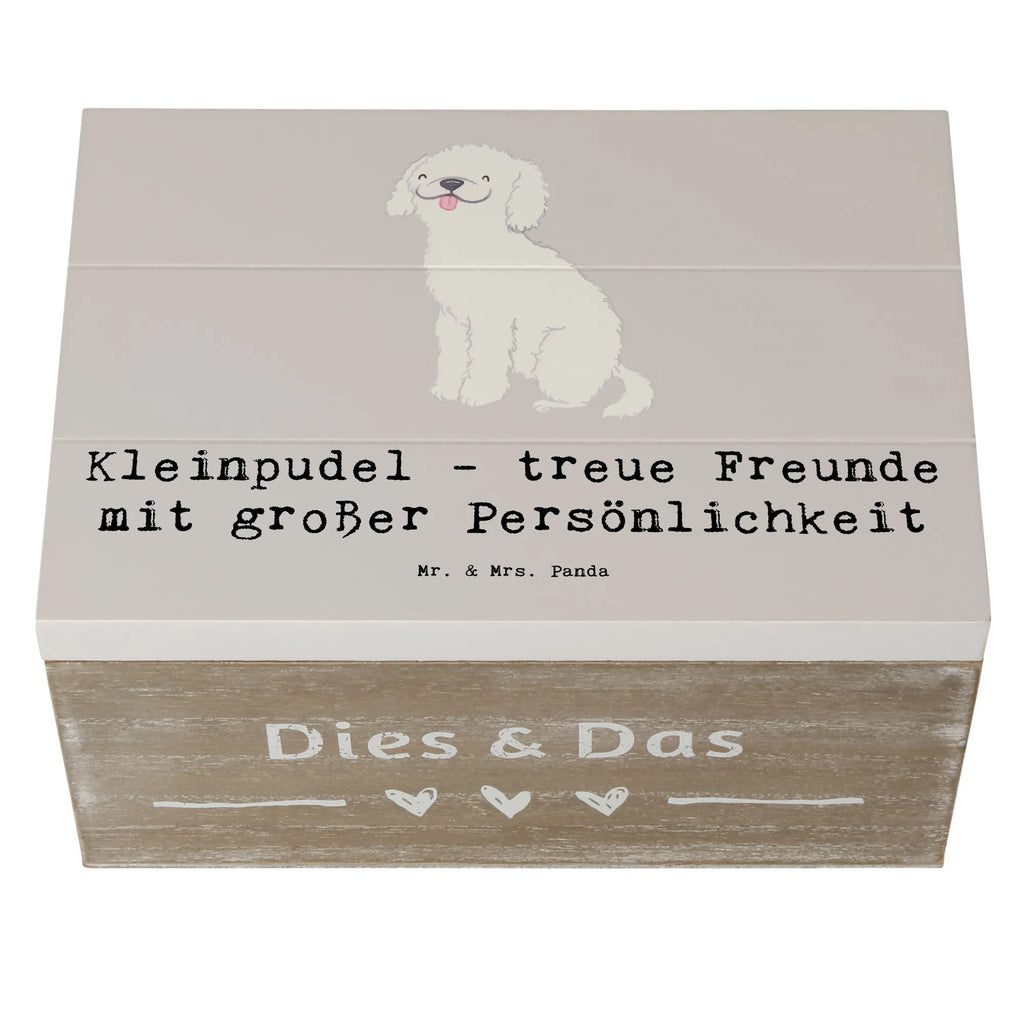 Holzkiste Kleinpudel Freunde Schatulle, Schatzkiste, Erinnerungskiste, Erinnerungsbox, Dekokiste, Aufbewahrungsbox, Geschenkdose, Kiste, Geschenkbox, XXL, Holzkiste, Truhe, Hund, Hunderasse, Rassehund, Hundebesitzer, Geschenk, Tierfreund, Schenken, Welpe