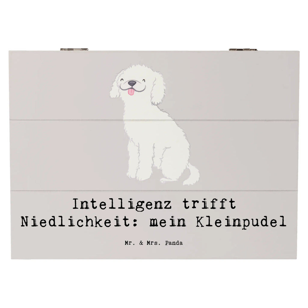 Holzkiste Niedlicher Kleinpudel Aufbewahrungsbox, Holzkiste, XXL, Geschenkbox, Schatzkiste, Geschenkdose, Erinnerungskiste, Erinnerungsbox, Truhe, Schatulle, Kiste, Dekokiste, Hund, Hunderasse, Rassehund, Hundebesitzer, Geschenk, Tierfreund, Schenken, Welpe
