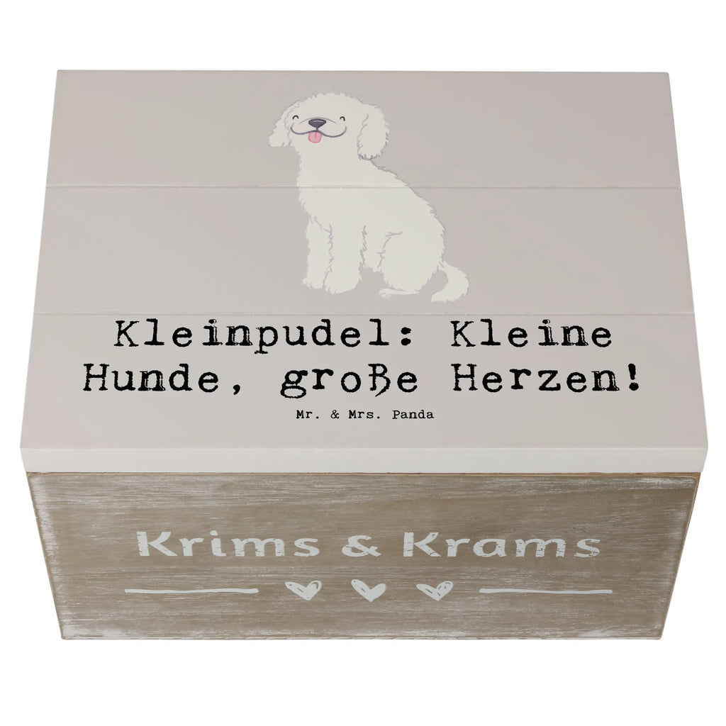 Wooden chest Kleinpudel: Kleine Hunde, große Herzen! Truhe, Kiste, Holzkiste, Erinnerungsbox, Geschenkdose, Schatzkiste, Schatulle, XXL, Erinnerungskiste, Geschenkbox, Dekokiste, Aufbewahrungsbox, Hund, Hunderasse, Rassehund, Hundebesitzer, Geschenk, Tierfreund, Schenken, Welpe