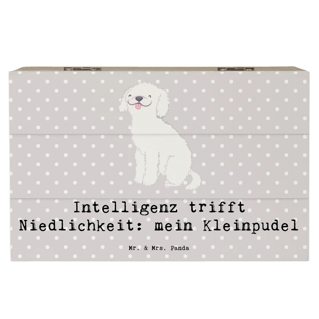 Holzkiste Niedlicher Kleinpudel Aufbewahrungsbox, Holzkiste, XXL, Geschenkbox, Schatzkiste, Geschenkdose, Erinnerungskiste, Erinnerungsbox, Truhe, Schatulle, Kiste, Dekokiste, Hund, Hunderasse, Rassehund, Hundebesitzer, Geschenk, Tierfreund, Schenken, Welpe