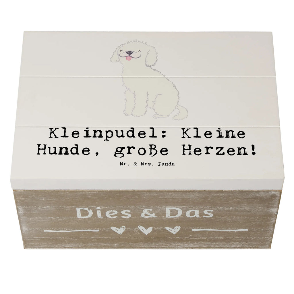 Wooden chest Kleinpudel: Kleine Hunde, große Herzen! Truhe, Kiste, Holzkiste, Erinnerungsbox, Geschenkdose, Schatzkiste, Schatulle, XXL, Erinnerungskiste, Geschenkbox, Dekokiste, Aufbewahrungsbox, Hund, Hunderasse, Rassehund, Hundebesitzer, Geschenk, Tierfreund, Schenken, Welpe