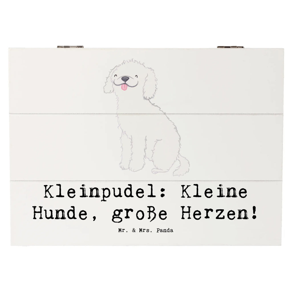 Wooden chest Kleinpudel: Kleine Hunde, große Herzen! Truhe, Kiste, Holzkiste, Erinnerungsbox, Geschenkdose, Schatzkiste, Schatulle, XXL, Erinnerungskiste, Geschenkbox, Dekokiste, Aufbewahrungsbox, Hund, Hunderasse, Rassehund, Hundebesitzer, Geschenk, Tierfreund, Schenken, Welpe