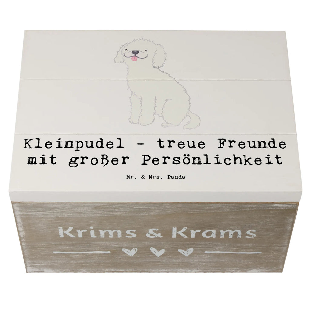 Holzkiste Kleinpudel Freunde Schatulle, Schatzkiste, Erinnerungskiste, Erinnerungsbox, Dekokiste, Aufbewahrungsbox, Geschenkdose, Kiste, Geschenkbox, XXL, Holzkiste, Truhe, Hund, Hunderasse, Rassehund, Hundebesitzer, Geschenk, Tierfreund, Schenken, Welpe