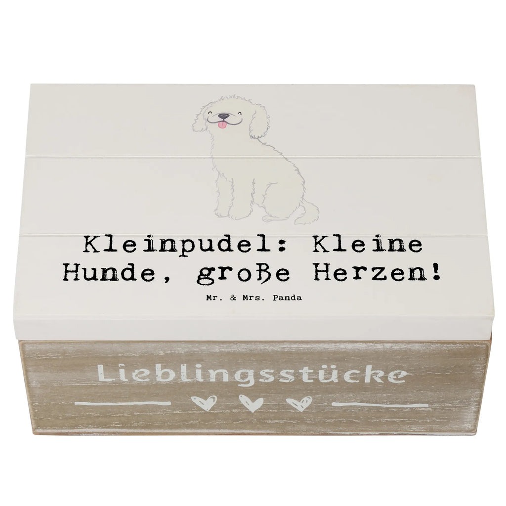 Wooden chest Kleinpudel: Kleine Hunde, große Herzen! Truhe, Kiste, Holzkiste, Erinnerungsbox, Geschenkdose, Schatzkiste, Schatulle, XXL, Erinnerungskiste, Geschenkbox, Dekokiste, Aufbewahrungsbox, Hund, Hunderasse, Rassehund, Hundebesitzer, Geschenk, Tierfreund, Schenken, Welpe
