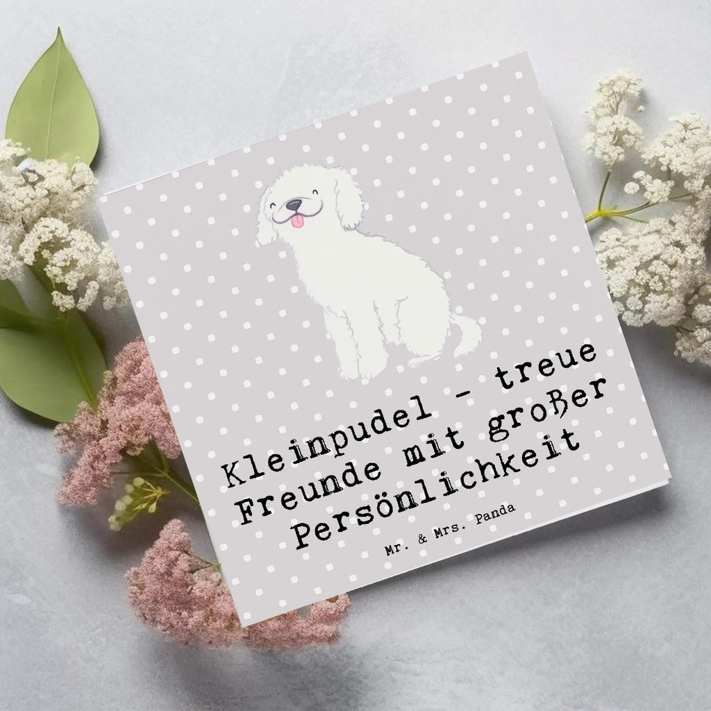 Deluxe Karte Kleinpudel Freunde Geburtstagskarte, Hochzeitskarte, Karte, Einladungskarte, Hochwertige Klappkarte, Grußkarte, Hochwertige Grußkarte, Glückwunschkarte, Klappkarte, Hund, Hunderasse, Rassehund, Hundebesitzer, Geschenk, Tierfreund, Schenken, Welpe