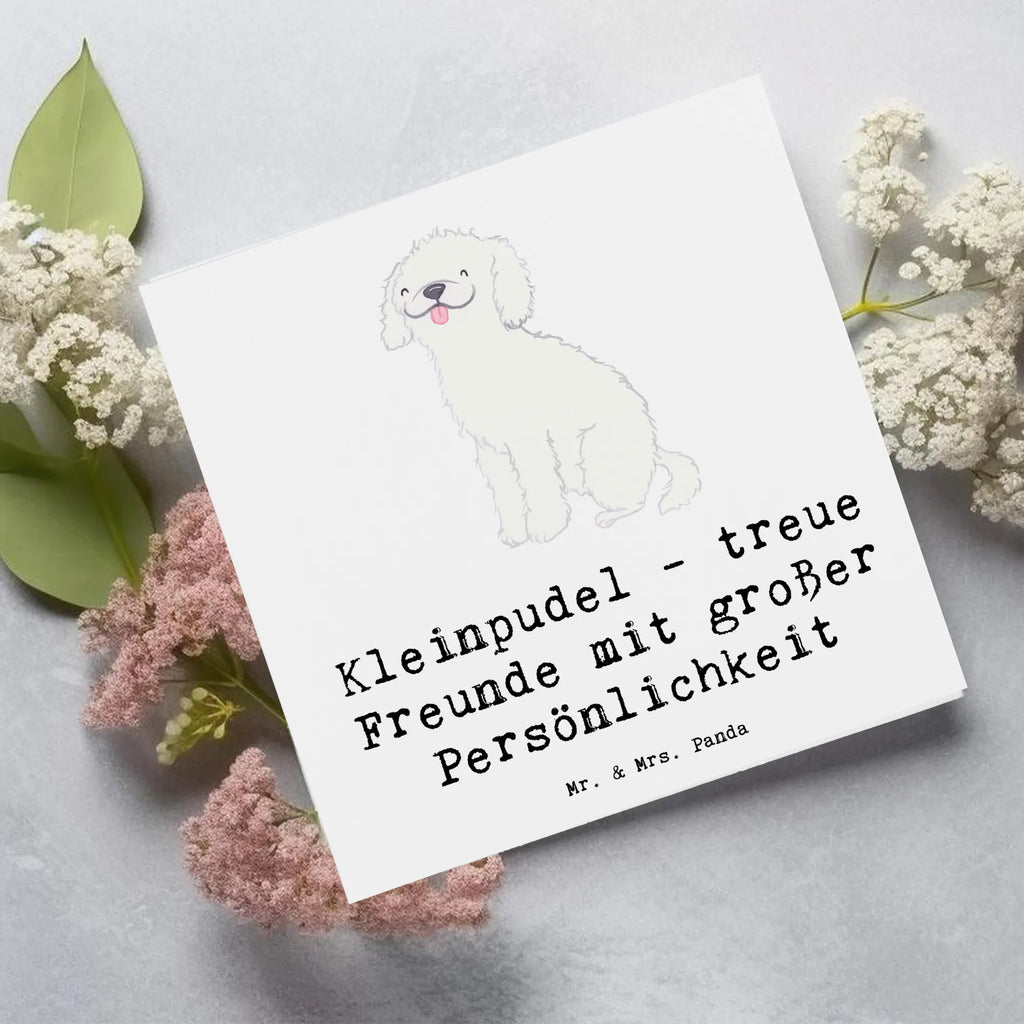 Deluxe Karte Kleinpudel Freunde Geburtstagskarte, Hochzeitskarte, Karte, Einladungskarte, Hochwertige Klappkarte, Grußkarte, Hochwertige Grußkarte, Glückwunschkarte, Klappkarte, Hund, Hunderasse, Rassehund, Hundebesitzer, Geschenk, Tierfreund, Schenken, Welpe
