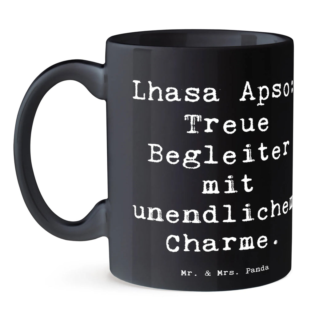 Mug Saying Lhasa Apso: Treue Begleiter mit unendlichem Charme. Kaffeetasse, Tasse mit Zitaten, Bürotasse, Tasse mit Motiven, Keramiktasse, Tasse, Geschenktasse, Teetasse, Porzellantasse, Hund, Hunderasse, Rassehund, Hundebesitzer, Geschenk, Tierfreund, Schenken, Welpe