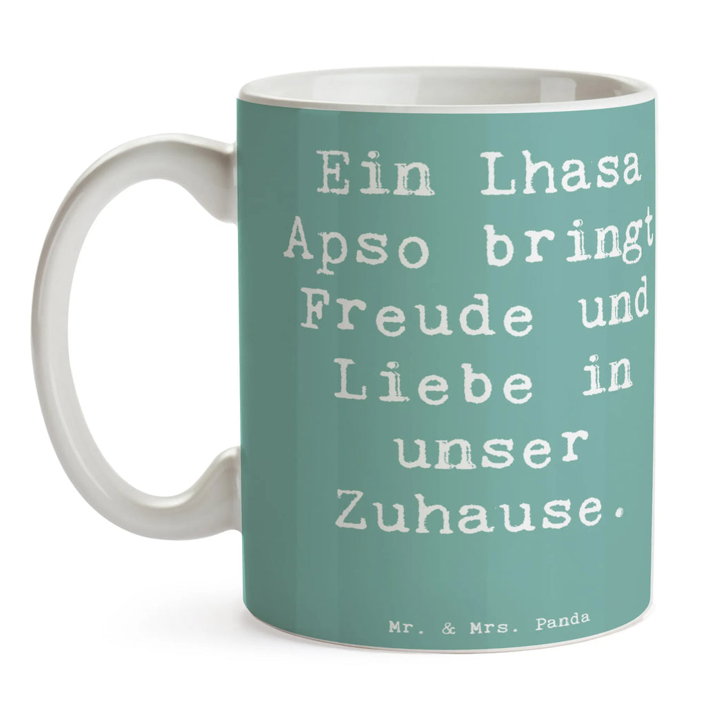 Tasse Spruch Lhasa Apso Freude Tasse mit Motiven, Teetasse, Tasse mit Zitaten, Bürotasse, Porzellantasse, Kaffeetasse, Keramiktasse, Geschenktasse, Tasse, Hund, Hunderasse, Rassehund, Hundebesitzer, Geschenk, Tierfreund, Schenken, Welpe