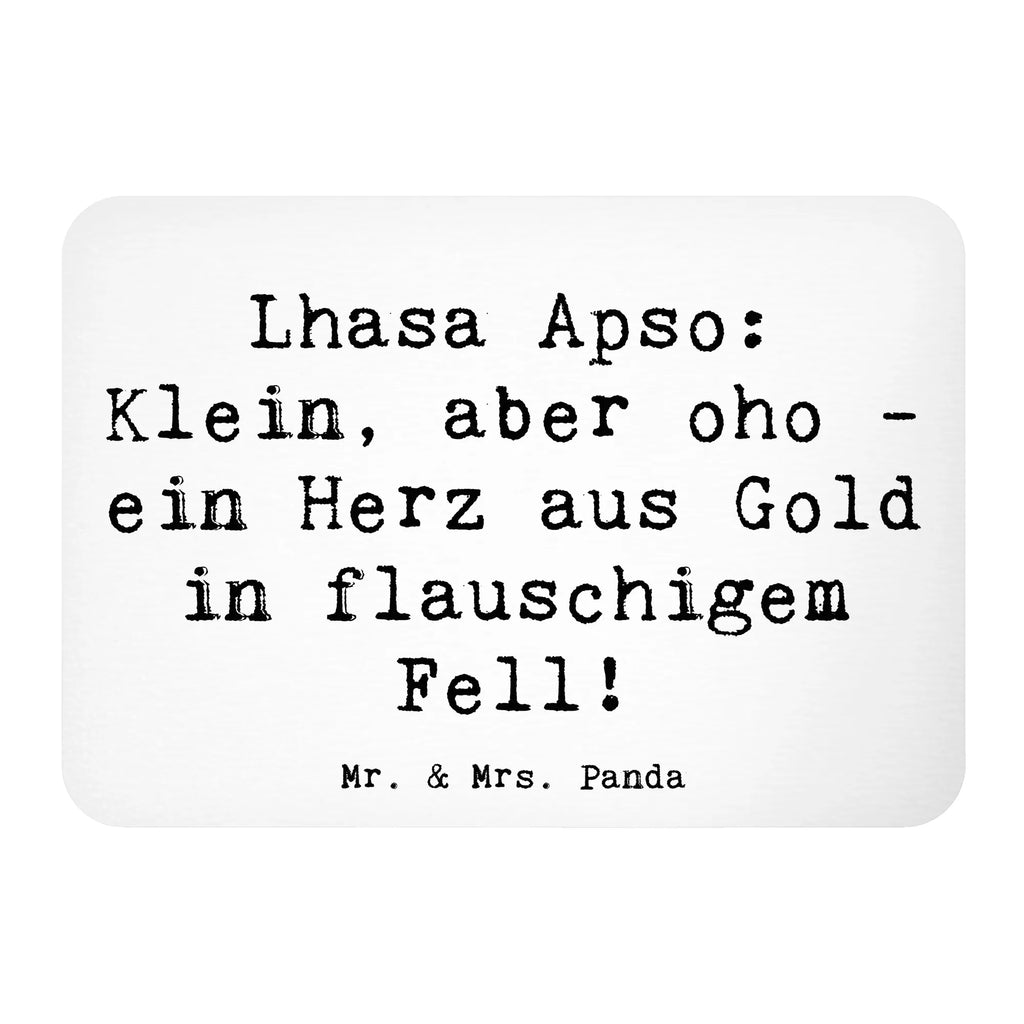 Magnet Saying Lhasa Apso: Klein, aber oho - ein Herz aus Gold in flauschigem Fell! Souvenir Magnet, Motivmagnete, Notiz Magnet, Pinnwandmagnet, Kühlschrank Dekoration, Kühlschrankmagnet, Whiteboard Magnet, Dekomagnet, Hund, Hunderasse, Rassehund, Hundebesitzer, Geschenk, Tierfreund, Schenken, Welpe