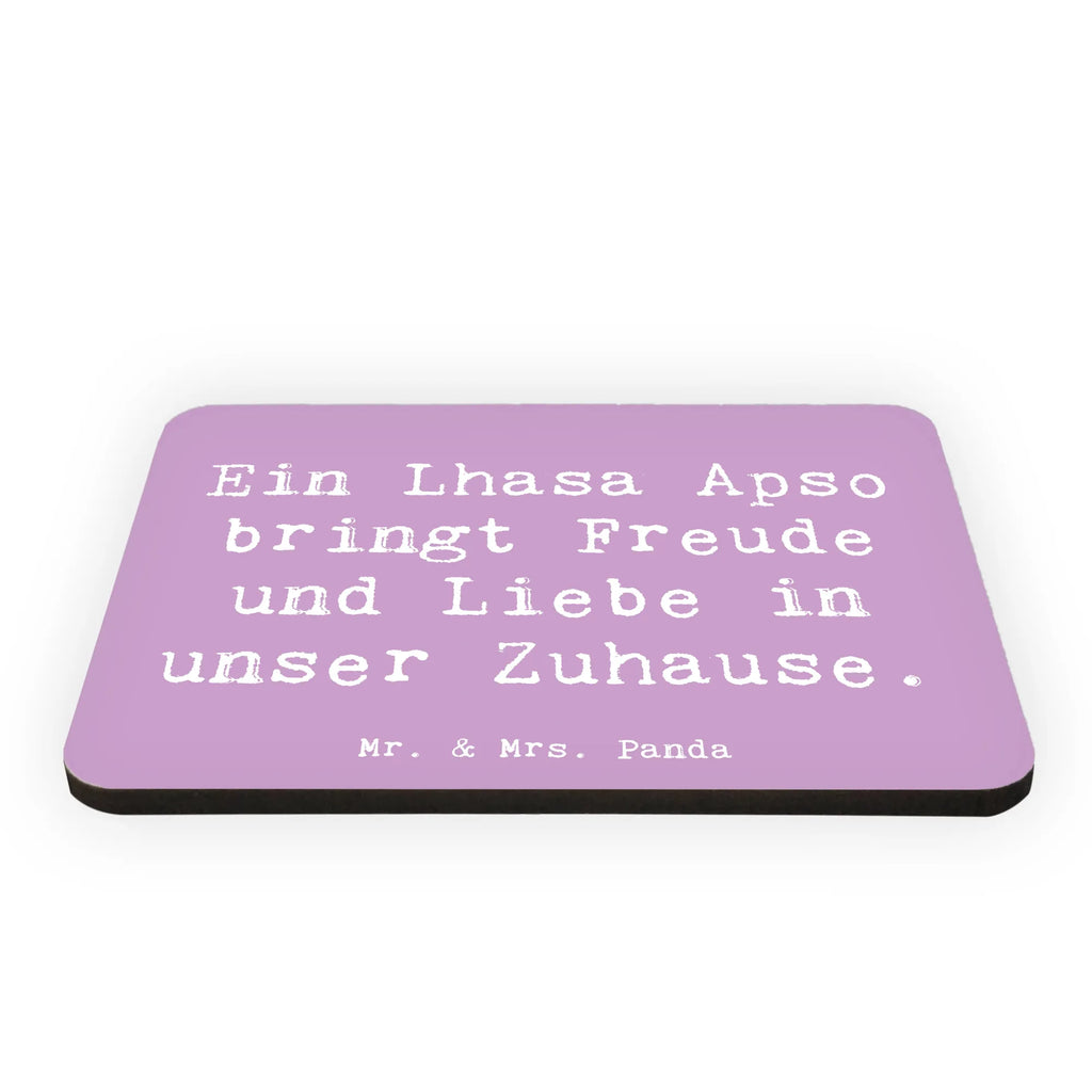 Magnet Saying Ein Lhasa Apso bringt Freude und Liebe in unser Zuhause. Pinnwandmagnet, Whiteboard Magnet, Kühlschrankmagnet, Dekomagnet, Notiz Magnet, Souvenir Magnet, Motivmagnete, Kühlschrank Dekoration, Hund, Hunderasse, Rassehund, Hundebesitzer, Geschenk, Tierfreund, Schenken, Welpe