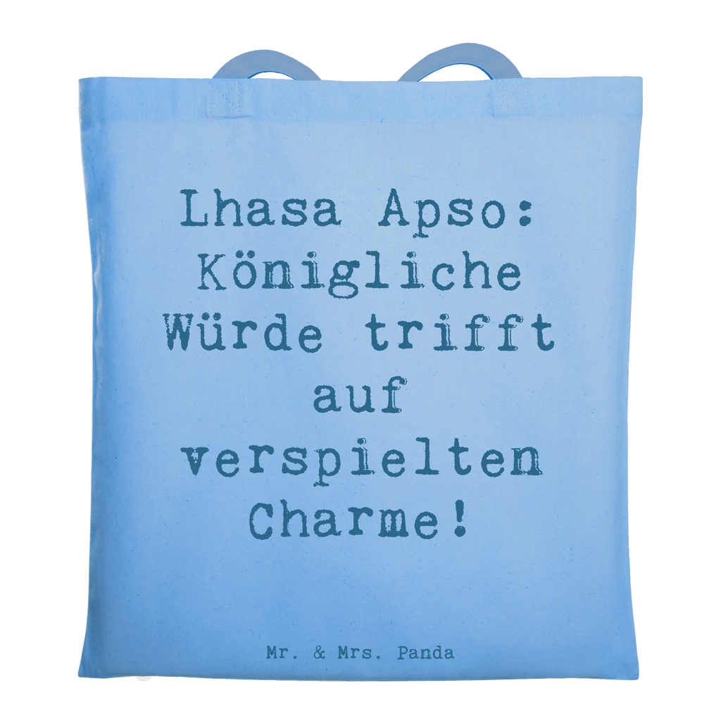 Tote bag Saying Lhasa Apso: Königliche Würde trifft auf verspielten Charme! Tasche, Stoffbeutel, Badetasche, Einkaufstasche, Schultertasche, Einkaufstüte, Strandtasche, Stofftasche, Laptoptasche, Jutebeutel, Beuteltasche, Beutel, Umhängetasche, Jutetasche, Tragetasche, Shopper, Hund, Hunderasse, Rassehund, Hundebesitzer, Geschenk, Tierfreund, Schenken, Welpe