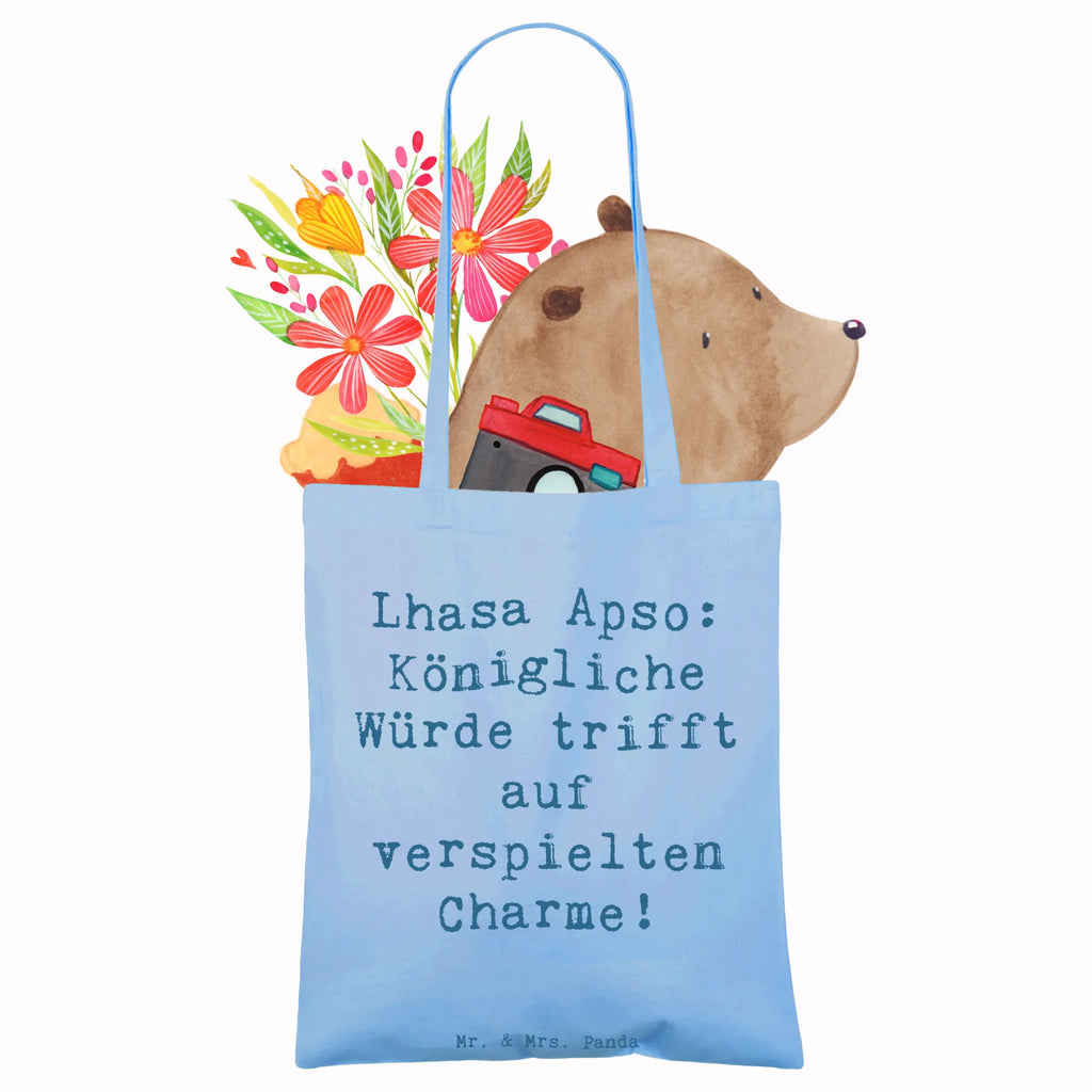Tote bag Saying Lhasa Apso: Königliche Würde trifft auf verspielten Charme! Tasche, Stoffbeutel, Badetasche, Einkaufstasche, Schultertasche, Einkaufstüte, Strandtasche, Stofftasche, Laptoptasche, Jutebeutel, Beuteltasche, Beutel, Umhängetasche, Jutetasche, Tragetasche, Shopper, Hund, Hunderasse, Rassehund, Hundebesitzer, Geschenk, Tierfreund, Schenken, Welpe