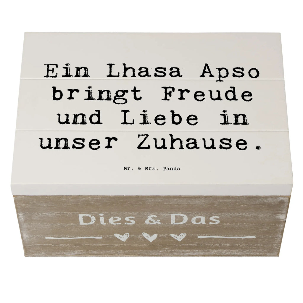 Holzkiste Spruch Lhasa Apso Freude Erinnerungsbox, Holzkiste, Schatulle, Schatzkiste, Dekokiste, Geschenkdose, Aufbewahrungsbox, Erinnerungskiste, Geschenkbox, Kiste, Truhe, XXL, Hund, Hunderasse, Rassehund, Hundebesitzer, Geschenk, Tierfreund, Schenken, Welpe