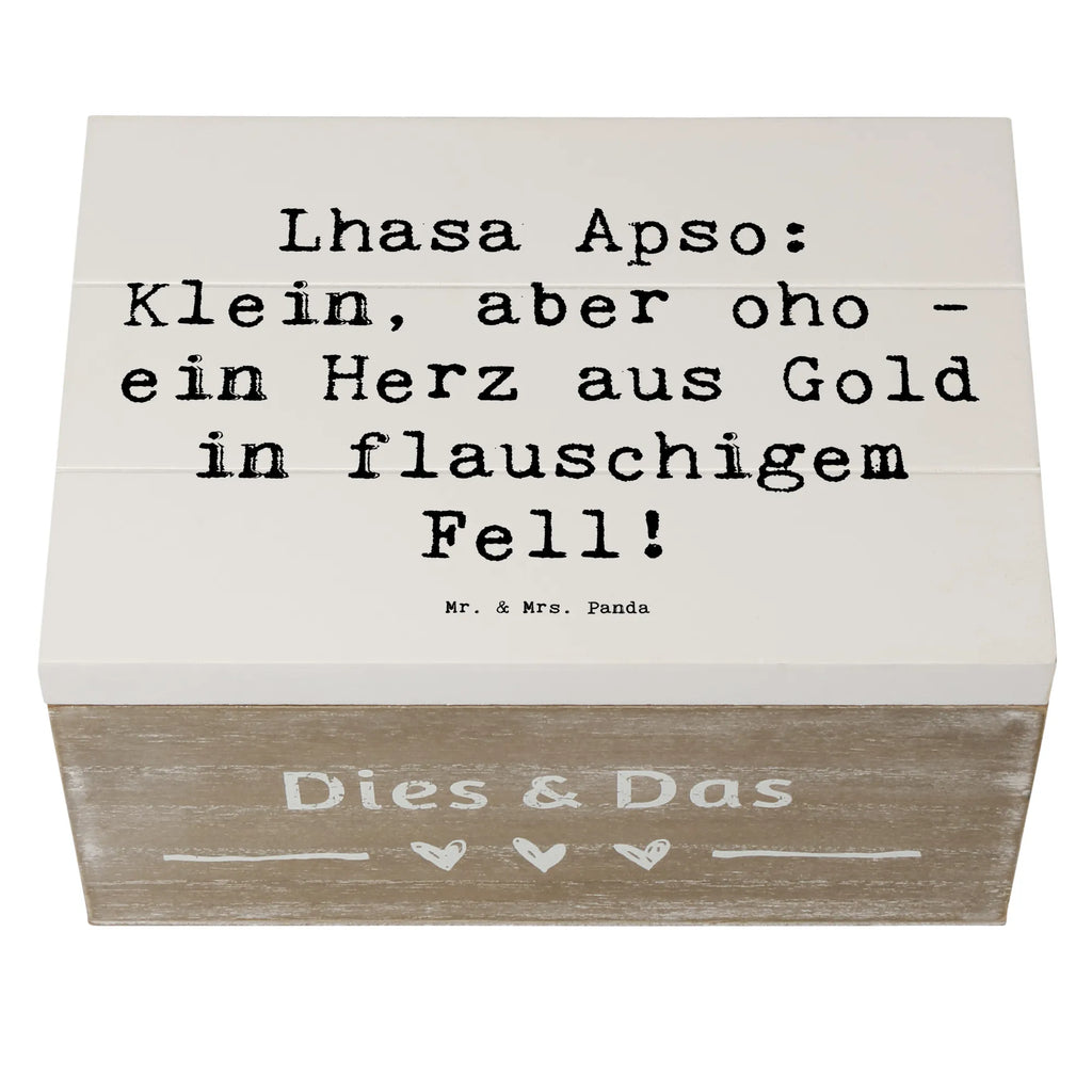 Holzkiste Spruch Lhasa Apso Wunder Schatzkiste, Geschenkbox, Schatulle, Truhe, XXL, Dekokiste, Geschenkdose, Holzkiste, Kiste, Erinnerungsbox, Aufbewahrungsbox, Erinnerungskiste, Hund, Hunderasse, Rassehund, Hundebesitzer, Geschenk, Tierfreund, Schenken, Welpe
