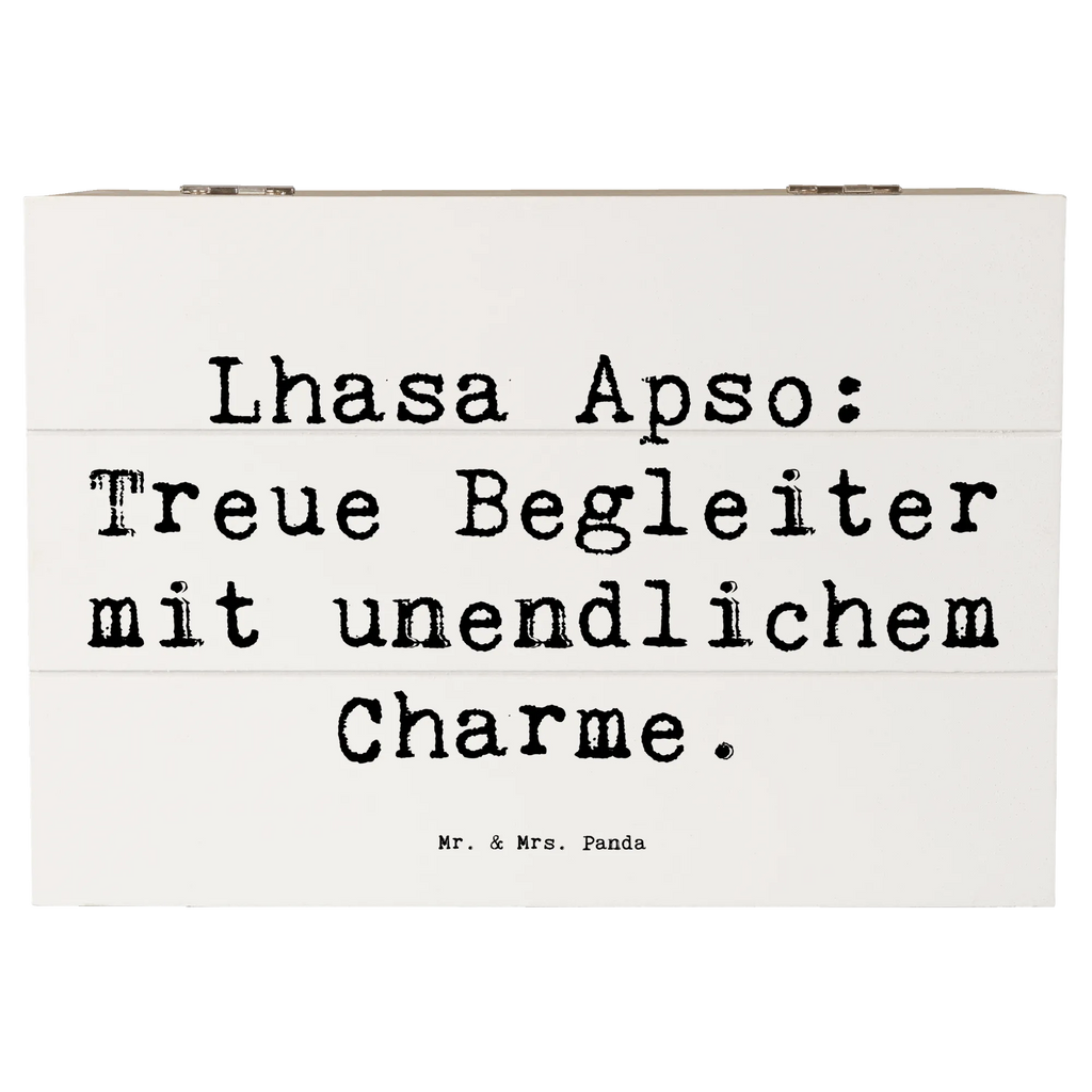 Holzkiste Spruch Lhasa Apso Treue Begleiter Schatulle, Aufbewahrungsbox, Truhe, Dekokiste, Erinnerungsbox, Erinnerungskiste, XXL, Geschenkbox, Holzkiste, Schatzkiste, Kiste, Geschenkdose, Hund, Hunderasse, Rassehund, Hundebesitzer, Geschenk, Tierfreund, Schenken, Welpe