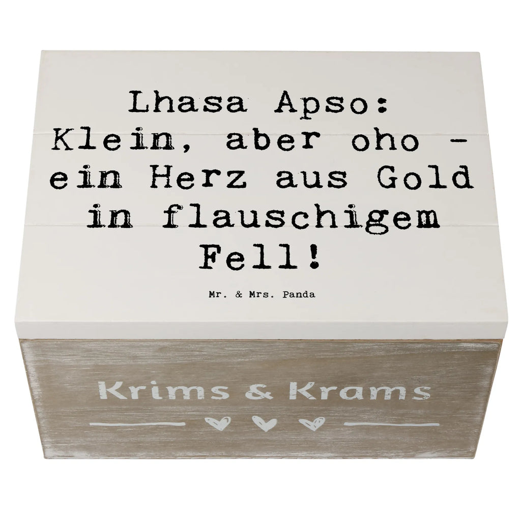 Holzkiste Spruch Lhasa Apso Wunder Schatzkiste, Geschenkbox, Schatulle, Truhe, XXL, Dekokiste, Geschenkdose, Holzkiste, Kiste, Erinnerungsbox, Aufbewahrungsbox, Erinnerungskiste, Hund, Hunderasse, Rassehund, Hundebesitzer, Geschenk, Tierfreund, Schenken, Welpe