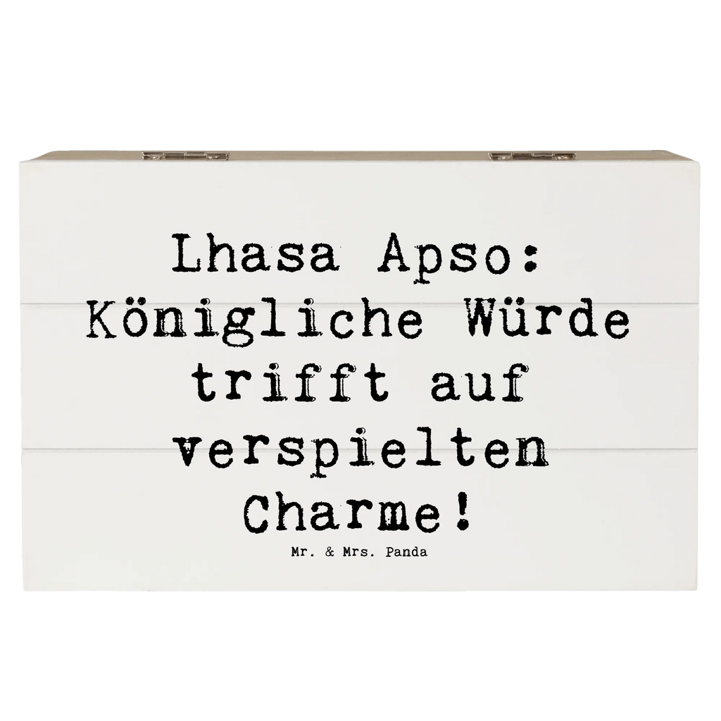 Holzkiste Spruch Lhasa Apso Charme Holzkiste, Geschenkdose, Geschenkbox, XXL, Dekokiste, Erinnerungskiste, Erinnerungsbox, Schatulle, Aufbewahrungsbox, Truhe, Schatzkiste, Kiste, Hund, Hunderasse, Rassehund, Hundebesitzer, Geschenk, Tierfreund, Schenken, Welpe