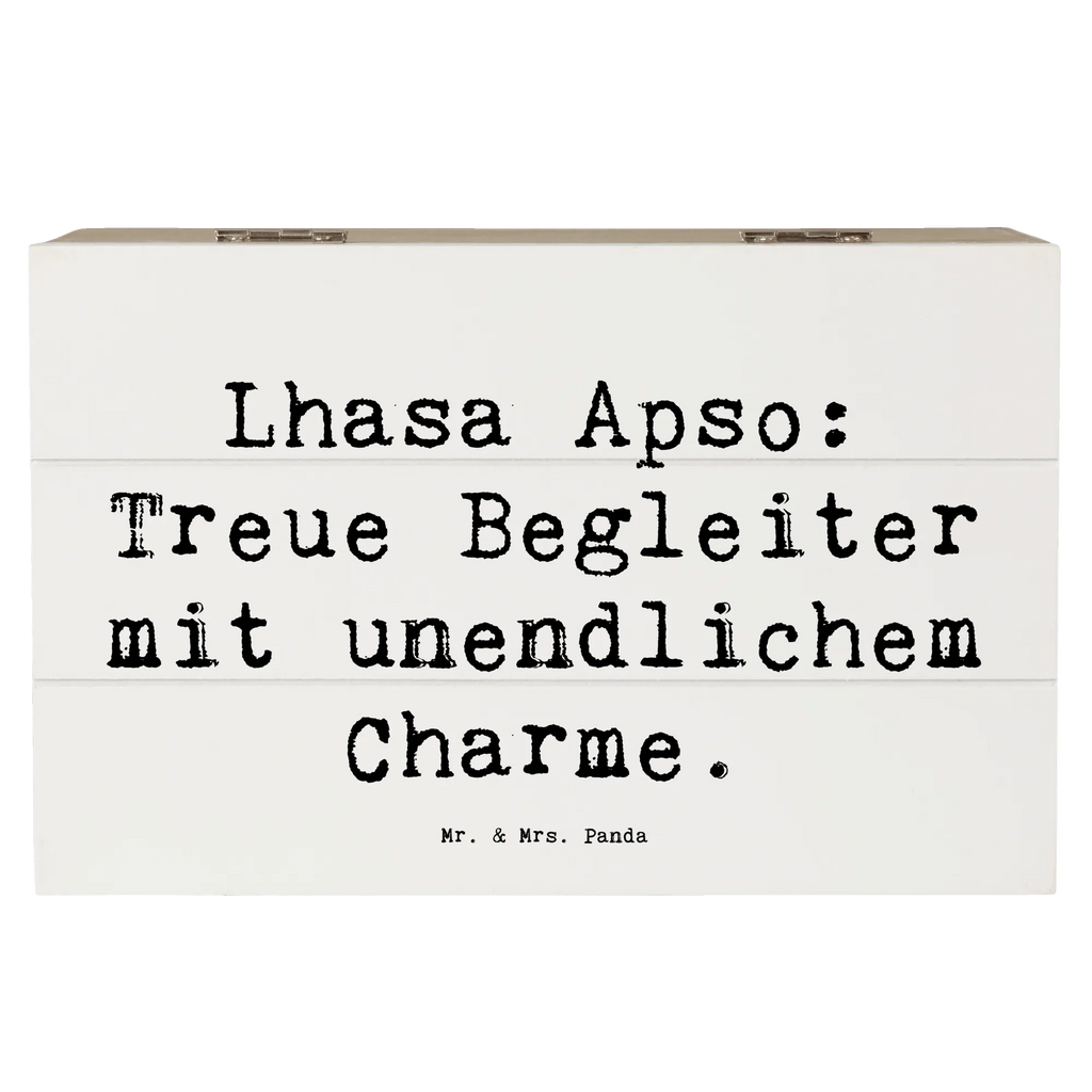 Holzkiste Spruch Lhasa Apso Treue Begleiter Schatulle, Aufbewahrungsbox, Truhe, Dekokiste, Erinnerungsbox, Erinnerungskiste, XXL, Geschenkbox, Holzkiste, Schatzkiste, Kiste, Geschenkdose, Hund, Hunderasse, Rassehund, Hundebesitzer, Geschenk, Tierfreund, Schenken, Welpe