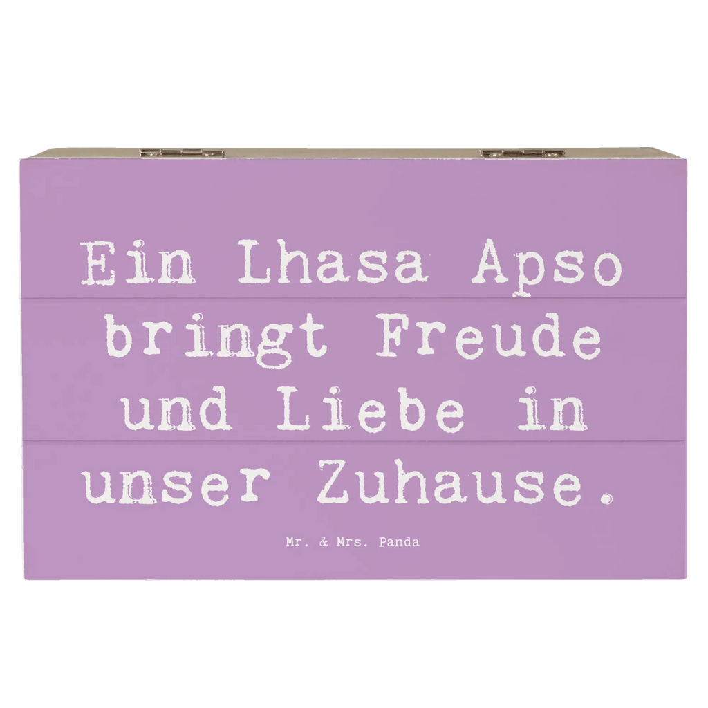Holzkiste Spruch Lhasa Apso Freude Erinnerungsbox, Holzkiste, Schatulle, Schatzkiste, Dekokiste, Geschenkdose, Aufbewahrungsbox, Erinnerungskiste, Geschenkbox, Kiste, Truhe, XXL, Hund, Hunderasse, Rassehund, Hundebesitzer, Geschenk, Tierfreund, Schenken, Welpe