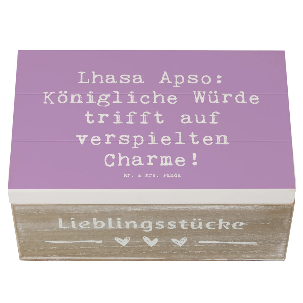 Holzkiste Spruch Lhasa Apso Charme Holzkiste, Geschenkdose, Geschenkbox, XXL, Dekokiste, Erinnerungskiste, Erinnerungsbox, Schatulle, Aufbewahrungsbox, Truhe, Schatzkiste, Kiste, Hund, Hunderasse, Rassehund, Hundebesitzer, Geschenk, Tierfreund, Schenken, Welpe