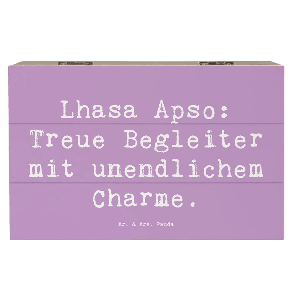 Holzkiste Spruch Lhasa Apso Treue Begleiter Schatulle, Aufbewahrungsbox, Truhe, Dekokiste, Erinnerungsbox, Erinnerungskiste, XXL, Geschenkbox, Holzkiste, Schatzkiste, Kiste, Geschenkdose, Hund, Hunderasse, Rassehund, Hundebesitzer, Geschenk, Tierfreund, Schenken, Welpe