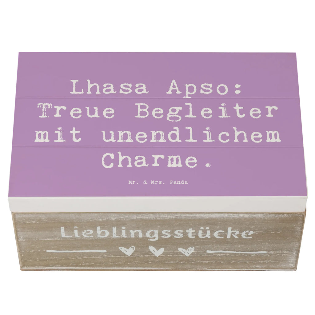 Holzkiste Spruch Lhasa Apso Treue Begleiter Schatulle, Aufbewahrungsbox, Truhe, Dekokiste, Erinnerungsbox, Erinnerungskiste, XXL, Geschenkbox, Holzkiste, Schatzkiste, Kiste, Geschenkdose, Hund, Hunderasse, Rassehund, Hundebesitzer, Geschenk, Tierfreund, Schenken, Welpe