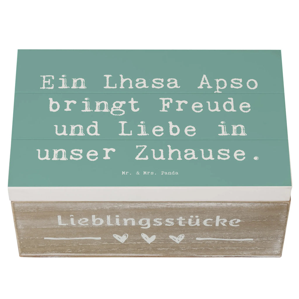 Holzkiste Spruch Lhasa Apso Freude Erinnerungsbox, Holzkiste, Schatulle, Schatzkiste, Dekokiste, Geschenkdose, Aufbewahrungsbox, Erinnerungskiste, Geschenkbox, Kiste, Truhe, XXL, Hund, Hunderasse, Rassehund, Hundebesitzer, Geschenk, Tierfreund, Schenken, Welpe
