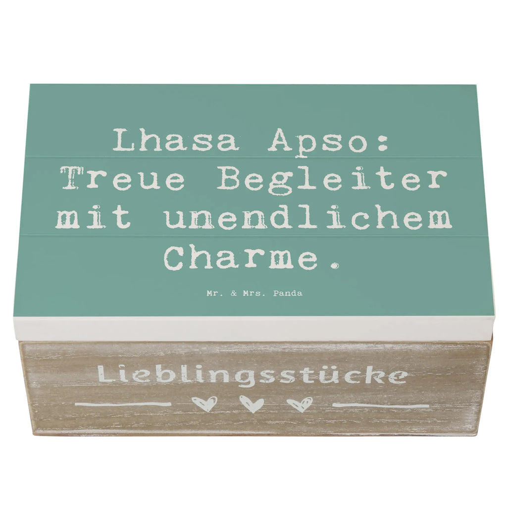 Holzkiste Spruch Lhasa Apso Treue Begleiter Schatulle, Aufbewahrungsbox, Truhe, Dekokiste, Erinnerungsbox, Erinnerungskiste, XXL, Geschenkbox, Holzkiste, Schatzkiste, Kiste, Geschenkdose, Hund, Hunderasse, Rassehund, Hundebesitzer, Geschenk, Tierfreund, Schenken, Welpe