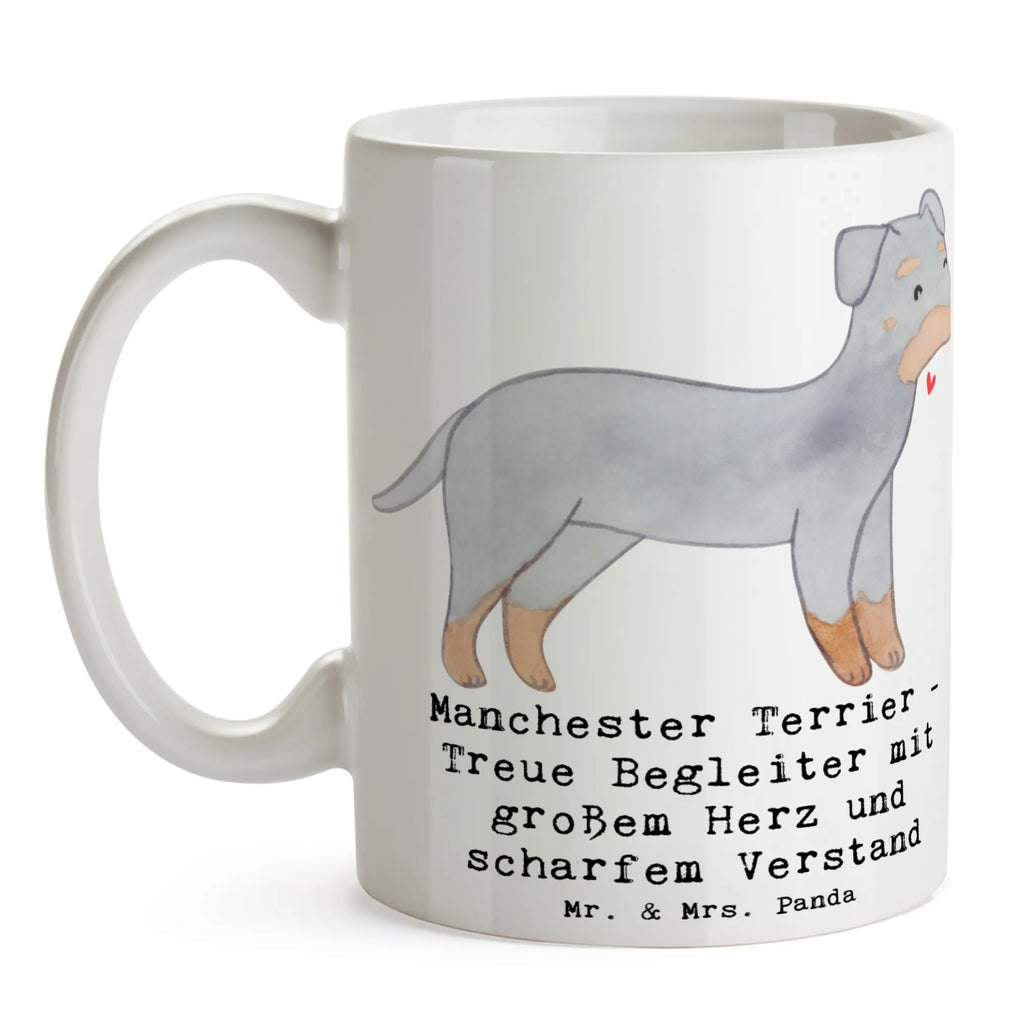 Tasse Manchester Terrier Begleiter Keramiktasse, Bürotasse, Porzellantasse, Kaffeetasse, Tasse mit Zitaten, Teetasse, Geschenktasse, Tasse, Tasse mit Motiven, Hund, Hunderasse, Rassehund, Hundebesitzer, Geschenk, Tierfreund, Schenken, Welpe