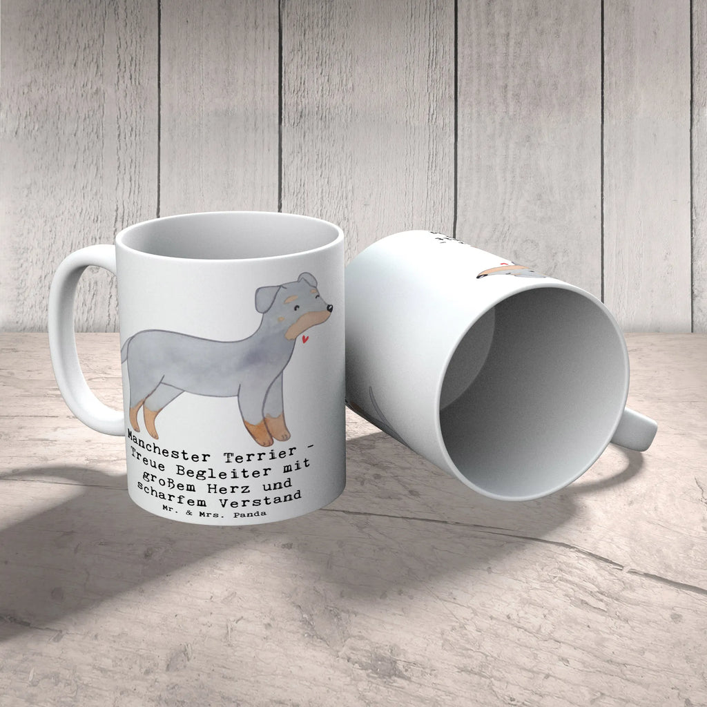 Tasse Manchester Terrier Begleiter Keramiktasse, Bürotasse, Porzellantasse, Kaffeetasse, Tasse mit Zitaten, Teetasse, Geschenktasse, Tasse, Tasse mit Motiven, Hund, Hunderasse, Rassehund, Hundebesitzer, Geschenk, Tierfreund, Schenken, Welpe