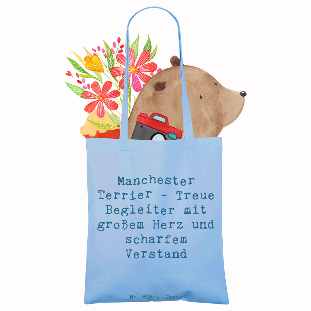 Tragetasche Spruch Manchester Terrier Begleiter Beuteltasche, Beutel, Einkaufstasche, Jutebeutel, Stoffbeutel, Tasche, Shopper, Umhängetasche, Strandtasche, Schultertasche, Stofftasche, Tragetasche, Badetasche, Jutetasche, Einkaufstüte, Laptoptasche, Hund, Hunderasse, Rassehund, Hundebesitzer, Geschenk, Tierfreund, Schenken, Welpe