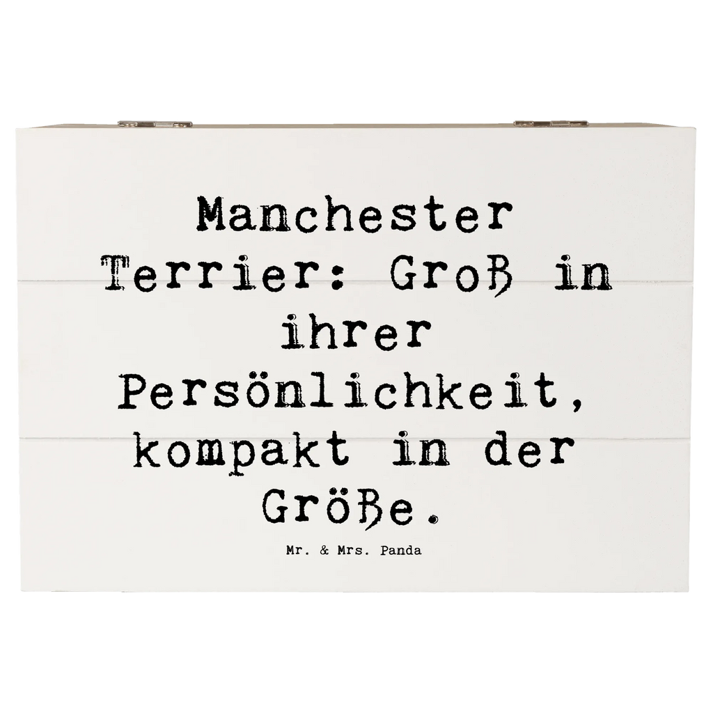 Wooden chest Saying Manchester Terrier: Groß in ihrer Persönlichkeit, kompakt in der Größe. Dekokiste, Schatulle, Kiste, Geschenkbox, Holzkiste, Erinnerungsbox, XXL, Truhe, Geschenkdose, Erinnerungskiste, Schatzkiste, Aufbewahrungsbox, Hund, Hunderasse, Rassehund, Hundebesitzer, Geschenk, Tierfreund, Schenken, Welpe
