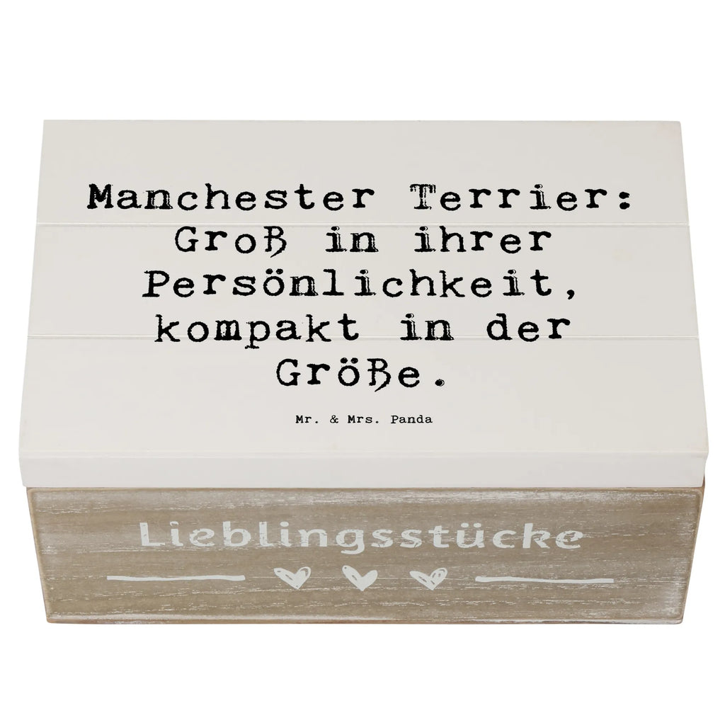 Wooden chest Saying Manchester Terrier: Groß in ihrer Persönlichkeit, kompakt in der Größe. Dekokiste, Schatulle, Kiste, Geschenkbox, Holzkiste, Erinnerungsbox, XXL, Truhe, Geschenkdose, Erinnerungskiste, Schatzkiste, Aufbewahrungsbox, Hund, Hunderasse, Rassehund, Hundebesitzer, Geschenk, Tierfreund, Schenken, Welpe