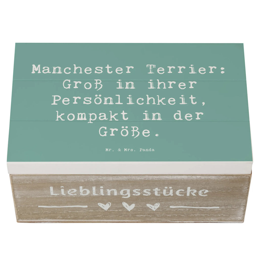 Wooden chest Saying Manchester Terrier: Groß in ihrer Persönlichkeit, kompakt in der Größe. Dekokiste, Schatulle, Kiste, Geschenkbox, Holzkiste, Erinnerungsbox, XXL, Truhe, Geschenkdose, Erinnerungskiste, Schatzkiste, Aufbewahrungsbox, Hund, Hunderasse, Rassehund, Hundebesitzer, Geschenk, Tierfreund, Schenken, Welpe