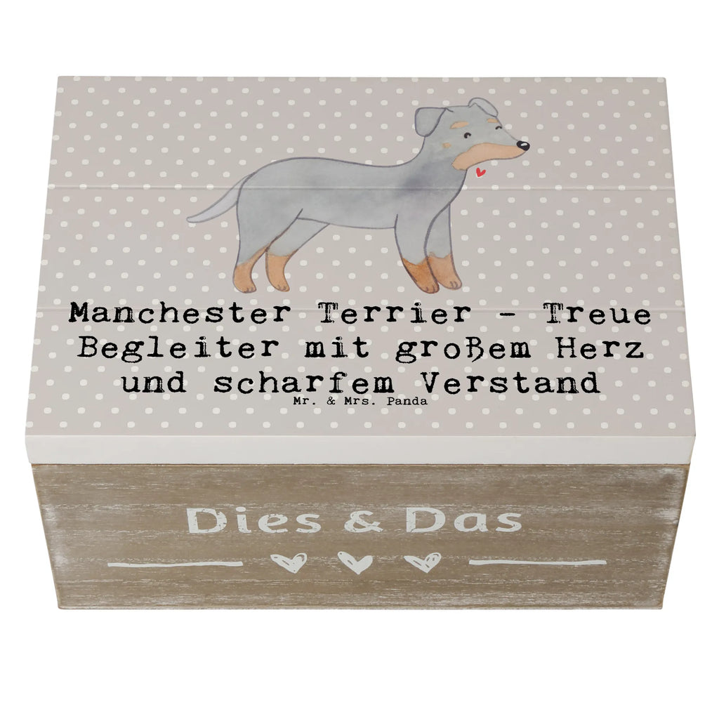 Wooden chest Manchester Terrier - Treue Begleiter mit großem Herz und scharfem Verstand Geschenkdose, Aufbewahrungsbox, Erinnerungsbox, XXL, Truhe, Kiste, Holzkiste, Erinnerungskiste, Schatzkiste, Geschenkbox, Schatulle, Dekokiste, Hund, Hunderasse, Rassehund, Hundebesitzer, Geschenk, Tierfreund, Schenken, Welpe